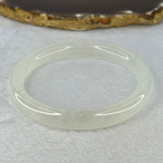 Transparent to White Quartzite Jade Bangle 天山玉手镯 60.6mm Bangle 38.60g 10.3 by 8.5mm - Huangs Jadeite and Jewelry Pte Ltd