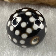 Natural Powerful Tibetan Old Oily Agate 50 Eyes Dzi Bead Heavenly Master (Tian Zhu) 五十眼天诛 1.47g 10.2 by 10.4mm - Huangs Jadeite and Jewelry Pte Ltd