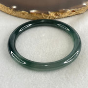 Type A Icy Blueish Green Jadeite Bangle 26.02g Inner Diameter 53.2mm 7.5 by 7.2mm (Close to Perfect) - Huangs Jadeite and Jewelry Pte Ltd