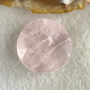 Natural Rose Quatz Round Triangular Mini Display 9.43g 25.5 by 25.2 by 9.4mm - Huangs Jadeite and Jewelry Pte Ltd