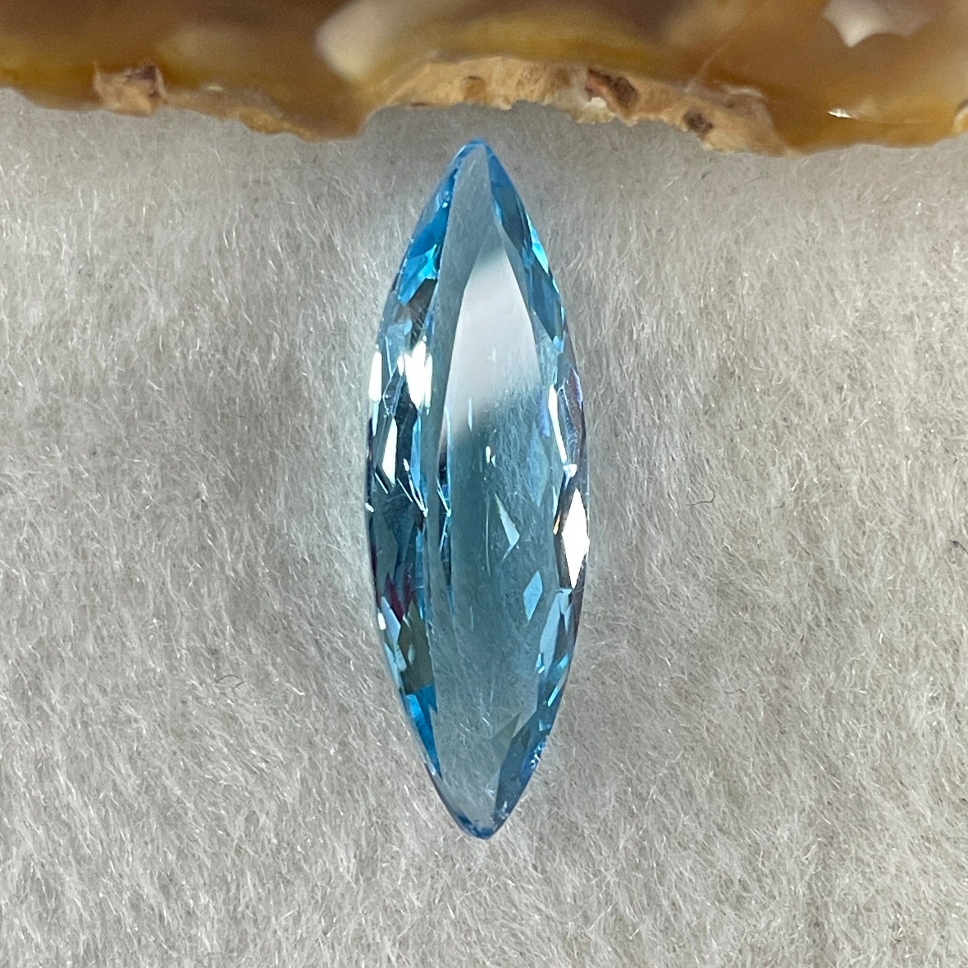 Natural Sky Blue Topaz Marquise Shape 8.95ct 24.4 by 8.8 by 5.7mm - Huangs Jadeite and Jewelry Pte Ltd
