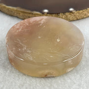 Natural Pink Flower Agate Bangle Set | (104.40g | 55.8mm ID | 10.8 x 7.4mm | Perfect | Blooming Self-Love & Emotional Renewal Anchor, Feng Shui Harmony & Stacking Peace Bangle Set) - Huangs Jadeite and Jewelry Pte Ltd