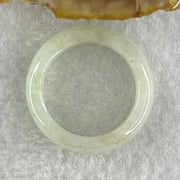 Type A Natural White to Faint Green Jadeite Ring 3.74g 5.8 b y 3.5mm US 8.2 HK 18 (Very Very Slight Internal Line) - Huangs Jadeite and Jewelry Pte Ltd