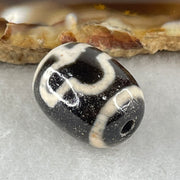 Natural Powerful Tibetan Old Oily Agate Double Bodhi Tree Dzi Bead Heavenly Master (Tian Zhu) 菩提树天珠 4.85g 17.5 by 13.5mm - Huangs Jadeite and Jewelry Pte Ltd