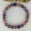 Good Grade Natural Super 7 Crystal Beads Bracelet 天然超级七水晶珠手链 19.84g 16cm 8.9mm 22 Beads - Huangs Jadeite and Jewelry Pte Ltd