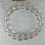 Natural Rose Quartz Beads Bracelet 天然玫瑰石英珠手链 32.16g 17.5cm 10.9mm 19 Beads - Huangs Jadeite and Jewelry Pte Ltd