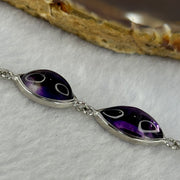 Above Average Natural Super 7 in S925 Sliver Bracelet 3.71g 15.0 by 7.2 by 5.8mm - Huangs Jadeite and Jewelry Pte Ltd