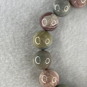 Certified Natural Alashan Agate Pastel Green Beads Bracelet 49.658g 17cm 13.3mm 16Beads - Huangs Jadeite and Jewelry Pte Ltd