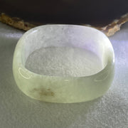 Pre-Love Type A Lavender Green Jadeite Square Shape Bangle 79.08g Inner Diameter 54.9mm 20.1 by 7.2mm (Close to Perfect) - Huangs Jadeite and Jewelry Pte Ltd