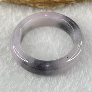 Type A Lavender with Grey Patches Jadeite Ring 4.37g 6.1 by 3.8mm US9.2/HK 20.5 (Very Slight Internal Line) - Huangs Jadeite and Jewelry Pte Ltd