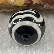 Natural Powerful Tibetan Old Oily Agate Garuda Dzi Bead Heavenly Master (Tian Zhu) 1.43g 10.0 by 10.4mm - Huangs Jadeite and Jewelry Pte Ltd