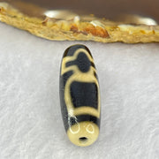 Natural Powerful Tibetan Old Oily Agate Cai Shen with Moon Sun Star Dzi Bead Heavenly Master (Tian Zhu) 财神天珠 8.66g 38.2 by 12.2mm - Huangs Jadeite and Jewelry Pte Ltd