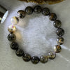 Natural Black Auralite 23 Bracelet 天然黑激光23手链 38.65g 18cm 11.7mm 18 Beads - Huangs Jadeite and Jewelry Pte Ltd