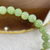 Type A Semi Icy Green Jadeite 25 beads bracelet 7.5mm 17.16g - Huangs Jadeite and Jewelry Pte Ltd