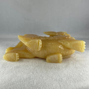 Natural Yellow Calcite Pixiu Display Pair 4085.7g 205.0 by 59.3 by 165.0mm - Huangs Jadeite and Jewelry Pte Ltd