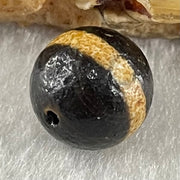 Natural Powerful Tibetan Old Oily Agate 1 Lines Dzi Bead Heavenly Master (Tian Zhu) 1.54g 10.4 by 10.5mm - Huangs Jadeite and Jewelry Pte Ltd