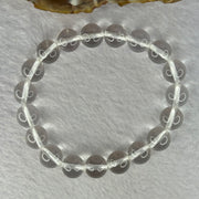 Natural Clear Quartz Bracelet 天然白水晶手链 30.81g 17cm 10.6mm 19 Beads - Huangs Jadeite and Jewelry Pte Ltd