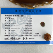 Certified Natural Type A Reddish Brown Jadeite Dragon Charm 7.59g 18.2 by 17.9 by 15.2mm - Huangs Jadeite and Jewelry Pte Ltd
