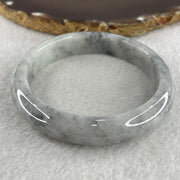 Type A Grey Wuji Jade Jadeite Bangle 55.32g inner Dia 59.6mm 12.8 by 7.9mm (Slight External Rough) - Huangs Jadeite and Jewelry Pte Ltd