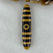 Natural Powerful Tibetan Old Oily Agate 2 Eyes Dzi Bead Heavenly Master (Tian Zhu) 二眼天诛 13.19g 58.5 by 12.6mm - Huangs Jadeite and Jewelry Pte Ltd