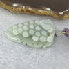 Type A Light Green with Light Lavender Jadeite Grape Pendent/Necklace 22.73g 44.6 by 30.4 by 10.9 mm - Huangs Jadeite and Jewelry Pte Ltd