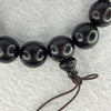 Natural India Zitan Sandalwood 小叶字檀木 Beads Bracelet Sinking Type 27.89g 14.7 mm 15 Beads - Huangs Jadeite and Jewelry Pte Ltd
