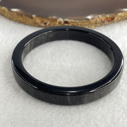 Natural Cats Eye Black Obsidian Bangle 53.73g Inner Diameter 58.3mm 11.6 by 12.2mm (Perfect) - Huangs Jadeite and Jewelry Pte Ltd