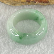 Type A Light Green Lavender with Green Patches Jadeite Ring 4.40g 7.7 by 3.7mm US4.3/HK 9 (Very Slight Internal Line) - Huangs Jadeite and Jewelry Pte Ltd
