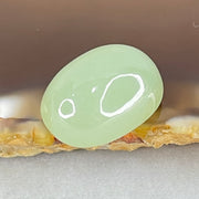 Type A Jelly Light Green Jadeite Oval Cabouchon Stone For Setting 3.90g 18.0 by 13.2 by 9.1mm - Huangs Jadeite and Jewelry Pte Ltd