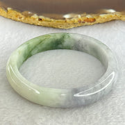 Type A Lavender with Green and Wuji Grey Piao Hua Jadeite Bangle Internal Diameter 55.5mm 41.59g 12.0 by 7.3mm (External Line) - Huangs Jadeite and Jewelry Pte Ltd