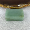 Type A Blueish Green with Yellow Veins Jadeite Block or Seal 29.04g 34.8 by 19.2 by 13.7mm - Huangs Jadeite and Jewelry Pte Ltd