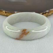 Type A Faint Green Lavender with Red Patch Jadeite Bangle Internal Diameter 56.9mm 79.34g 17.3 by 8.7mm (Very Slight Internal Lines) - Huangs Jadeite and Jewelry Pte Ltd