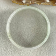 Type A Light Green Faint Lavender with Blueish Green Patch Jadeite Bangle 31.72g Inner Diameter 52.7mm 16.8 by 4.3mm (Slight Internal Lines) - Huangs Jadeite and Jewelry Pte Ltd