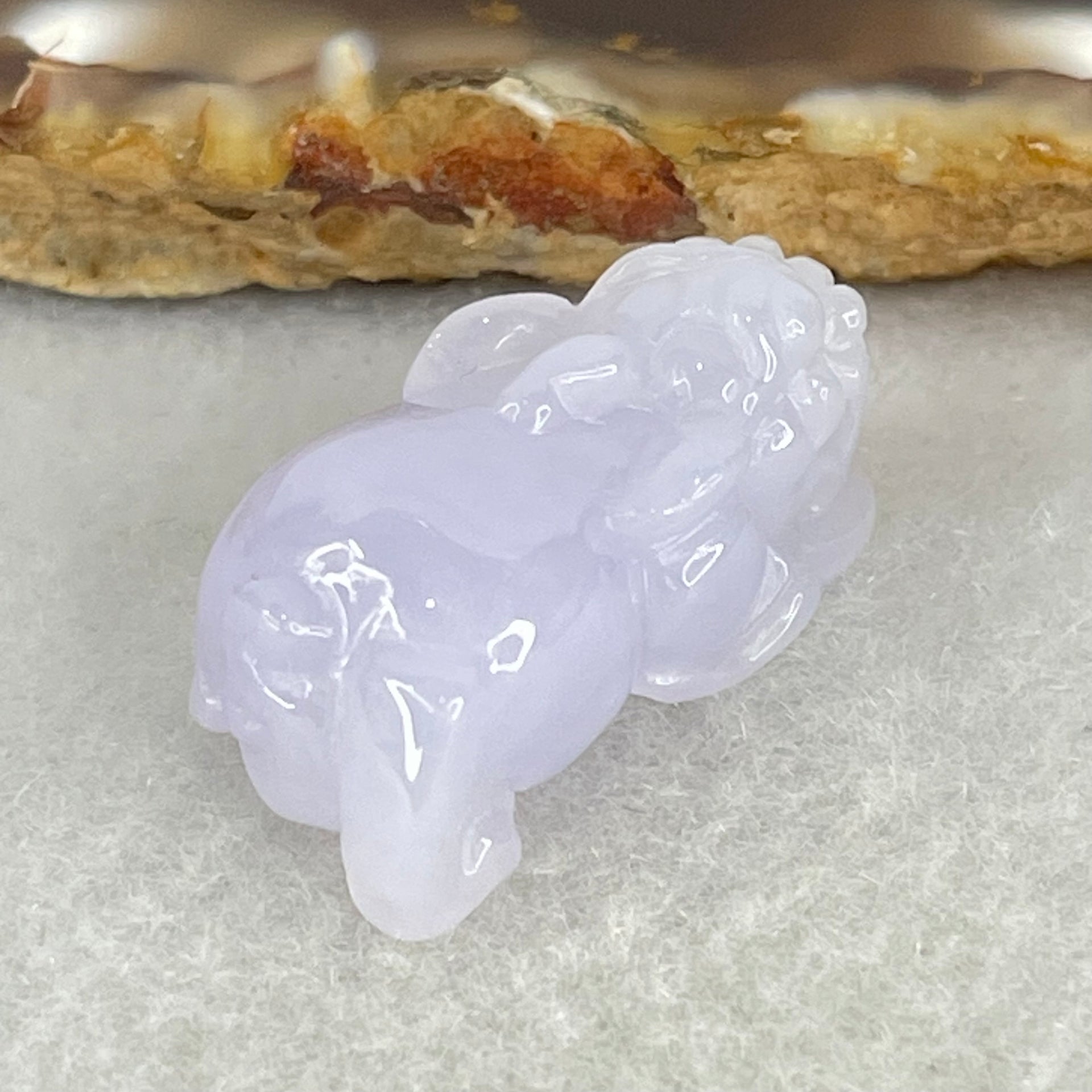 Type A Full Lavender Jadeite Pixiu Pendant Charm 6.53g 24.0 by 12.7 by 11.4mm - Huangs Jadeite and Jewelry Pte Ltd