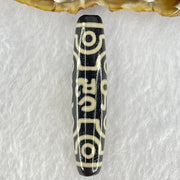 Natural Powerful Tibetan Old Oily Agate 8 Eyes Om Mani Padme Hum Dzi Bead Heavenly Master (Tian Zhu) 六字箴言八眼天珠 15.06g 58.8 by 12.9mm - Huangs Jadeite and Jewelry Pte Ltd