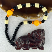 Natural African Rosewood Pixiu Handplay 天然非洲紫檀貔貅手把件 54.65g 64.2 by 27.3 by 43.0mm - Huangs Jadeite and Jewelry Pte Ltd