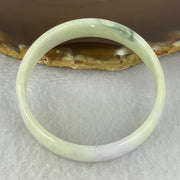 Type A Lavender and Green Jadeite Bangle Internal Diameter 52.0mm 24.79g 13.4 by 4.1mm (External Rough) - Huangs Jadeite and Jewelry Pte Ltd