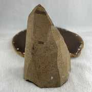 Natural Citrine Rough Irregular Shaped Display with Wooden Stand 719.31g 125.5 by 97.0 by 152.5mm - Huangs Jadeite and Jewelry Pte Ltd