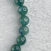 Natural Blueish Green Aquamarine Beryl Beads Bracelet 20.06g 17cm 8.1mm 25 Beads - Huangs Jadeite and Jewelry Pte Ltd