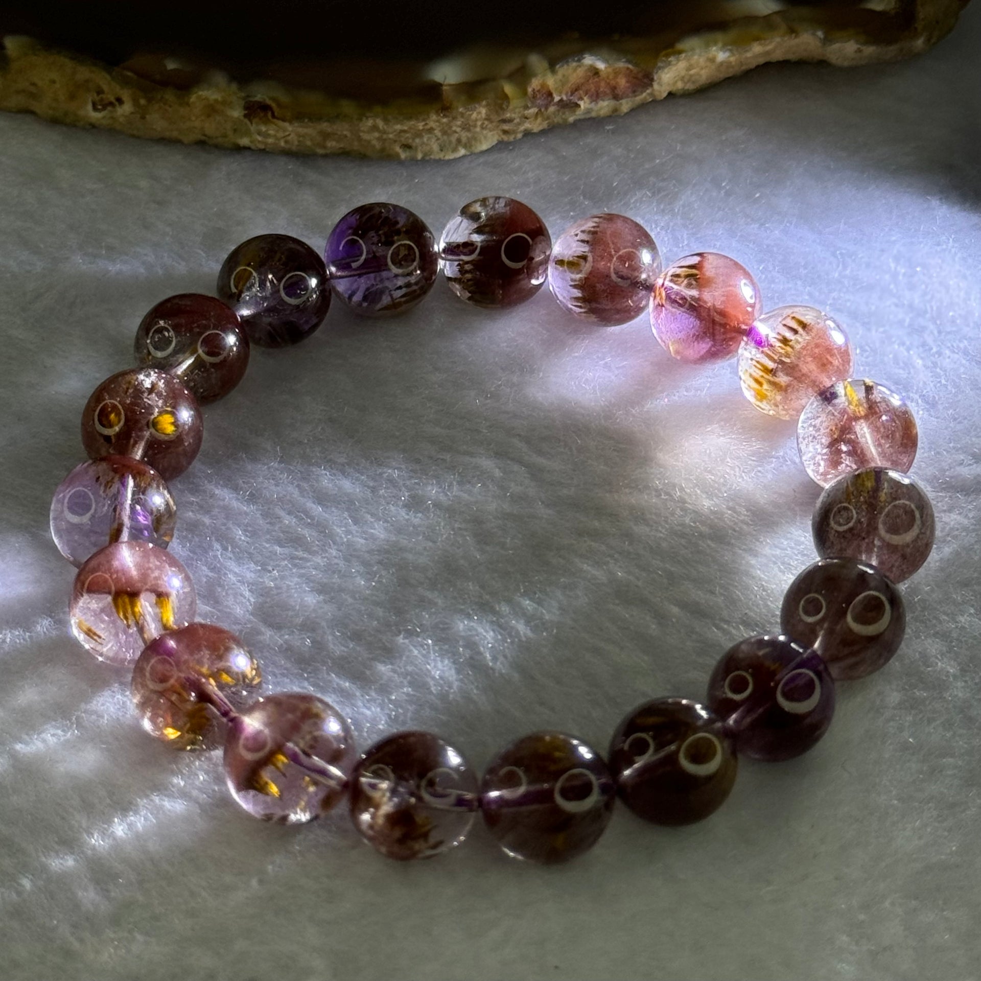 Very Good Grade Natural Auralite 23 Bracelet 天然激光23手链 - Huangs Jadeite and Jewelry Pte Ltd
