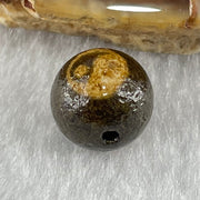 Natural Powerful Tibetan Old Oily Agate Yin Yang Bead Heavenly Master (Tian Zhu) 1.43g 10.0 by 10.3mm - Huangs Jadeite and Jewelry Pte Ltd