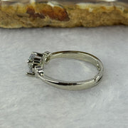 Cubic Zirconia in Sliver Ring (Adjustable Size) 1.99g 5.6 by 3.5mm - Huangs Jadeite and Jewelry Pte Ltd