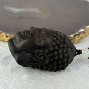 Natural Agarwood Good vs Evil Head Wooden Handplay 40.58g 58.0 by 36.5 by 36.5mm - Huangs Jadeite and Jewelry Pte Ltd
