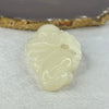 Natural White Nephrite Benefactor Display Hand play 92.43g 83.8 by 40.6 by 22.4mm - Huangs Jadeite and Jewelry Pte Ltd