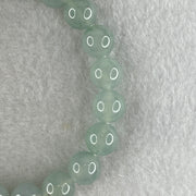 Type A Natural Sky Blue Jadeite Beads Bracelet 30.49g 15.5cm 9.6mm 20 Beads - Huangs Jadeite and Jewelry Pte Ltd