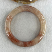 Natural Pinky Ferruginous Quartz Bangle 66.27g Inner Diameter 58.3mm 13.0 by 11.0mm (Slight External Rough) - Huangs Jadeite and Jewelry Pte Ltd