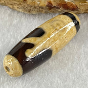 Natural Powerful Tibetan Old Oily Agate Pig Dzi Bead Heavenly Master (Tian Zhu) 猪天珠 9.38g 38.4 by 12.6mm - Huangs Jadeite and Jewelry Pte Ltd