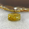 Good Grade Natural Golden Rutilated Quartz Crystal Lulu Tong Barrel 天然金顺发晶水晶露露通桶 
4.91g 17.9 by 12.5mm - Huangs Jadeite and Jewelry Pte Ltd