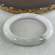 Certified Natural Type A Light Green & Lavender Jadeite Full Round Bangle | 60.4mm Yuan Tiao (60.38g 10.2x10.0mm | Internal Line | Imperial Wholeness, Royal Fortune & Heart Vitality) - Huangs Jadeite and Jewelry Pte Ltd