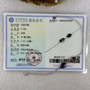 Above Average Natural Super 7 in S925 Sliver Bracelet 3.76g 11.4 by 7.3 by 4.9mm - Huangs Jadeite and Jewelry Pte Ltd